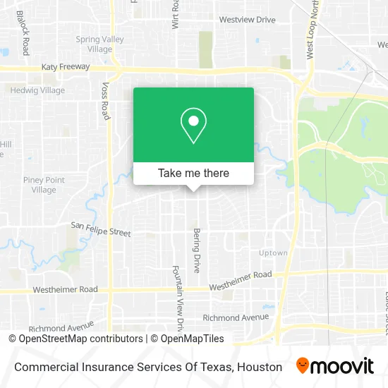 Commercial Insurance Services Of Texas map