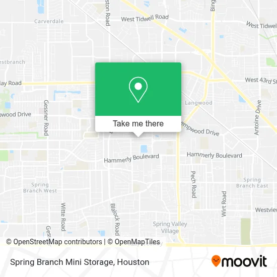 Spring Branch Mini Storage map