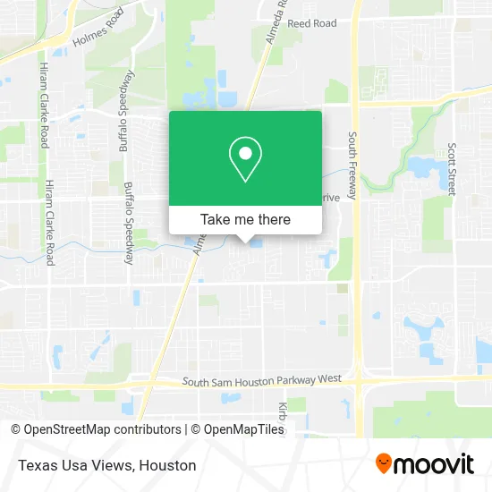 Texas Usa Views map
