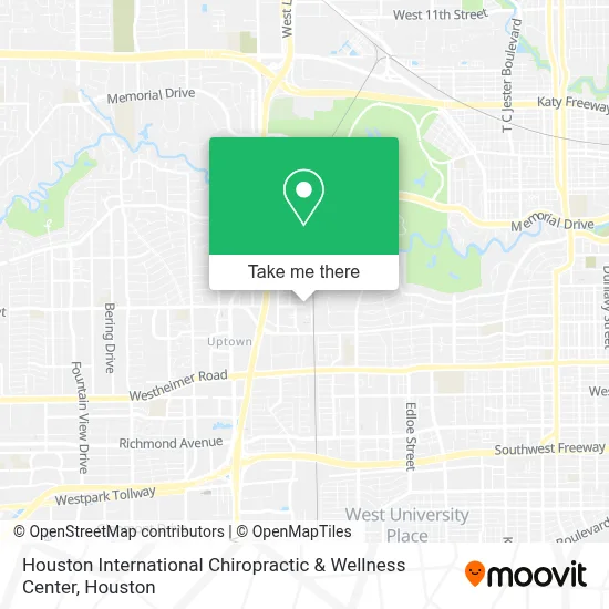Houston International Chiropractic & Wellness Center map