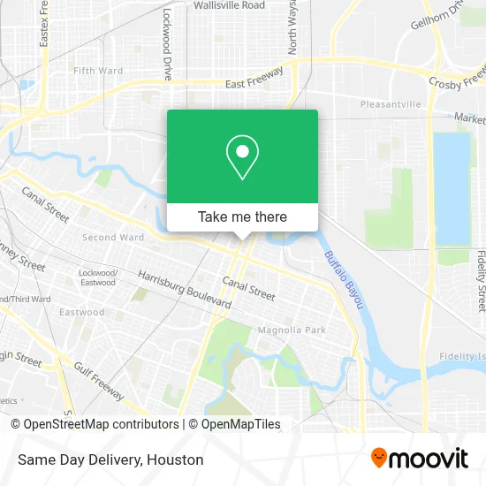Same Day Delivery map