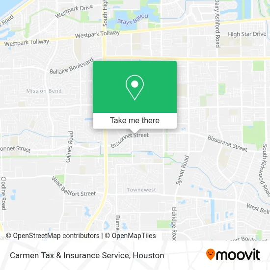 Carmen Tax & Insurance Service map