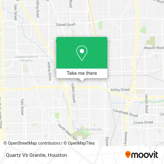 Quartz Vs Granite map