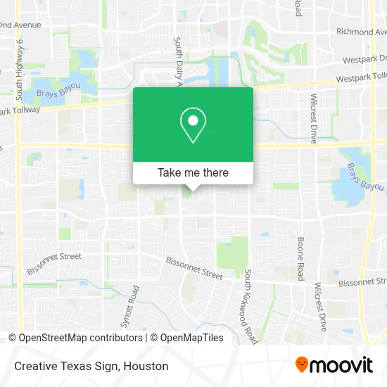 Creative Texas Sign map