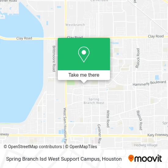 Spring Branch Isd West Support Campus map