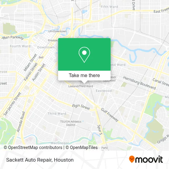 Sackett Auto Repair map