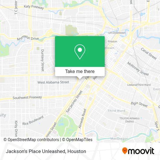 Jackson's Place Unleashed map