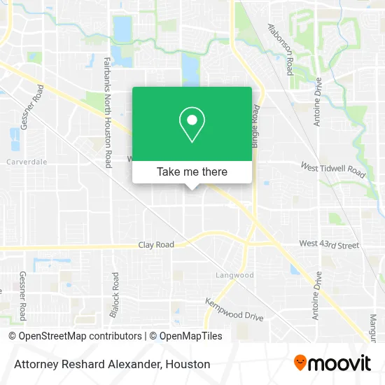 Attorney Reshard Alexander map