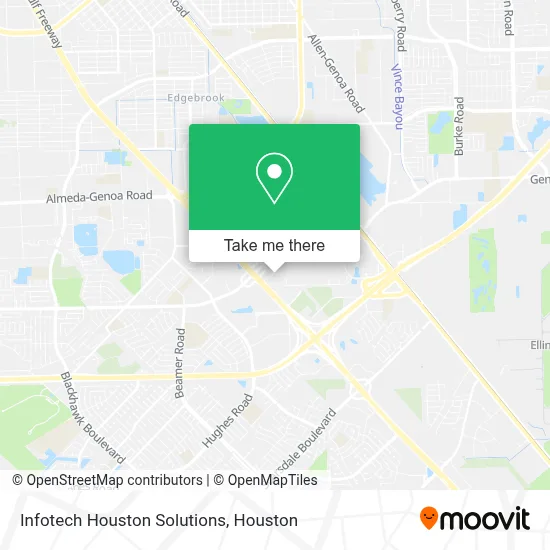 Infotech Houston Solutions map