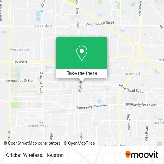 Cricket Wireless map