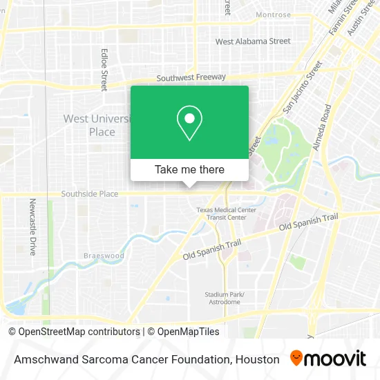 Amschwand Sarcoma Cancer Foundation map