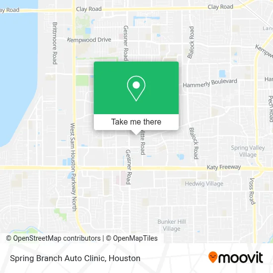 Spring Branch Auto Clinic map