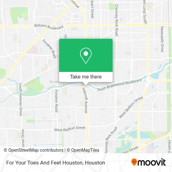 For Your Toes And Feet Houston map