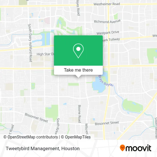 Tweetybird Management map