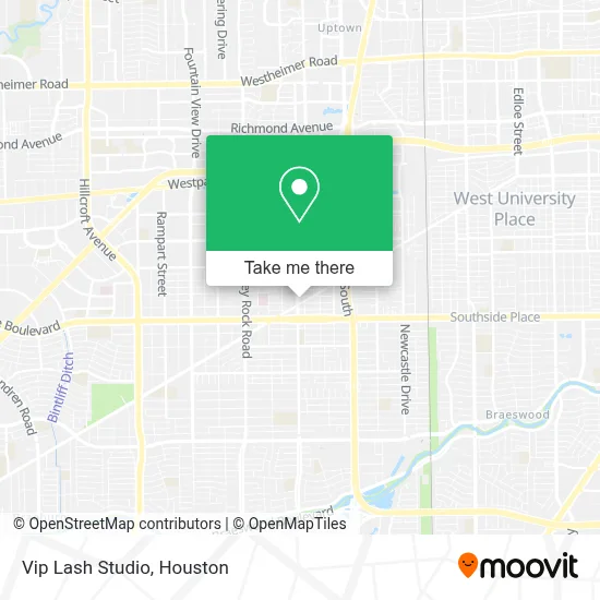 Vip Lash Studio map