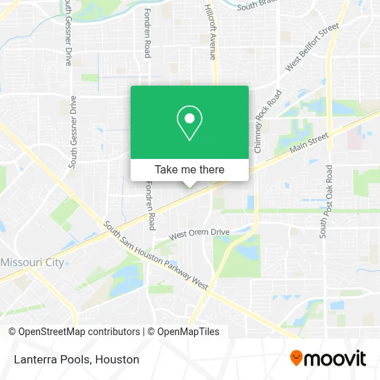 Lanterra Pools map