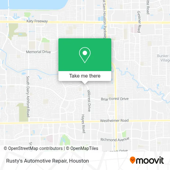 Rusty's Automotive Repair map