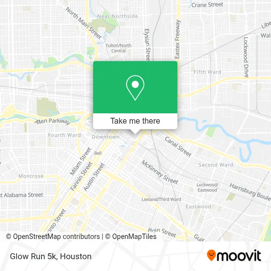 Glow Run 5k map