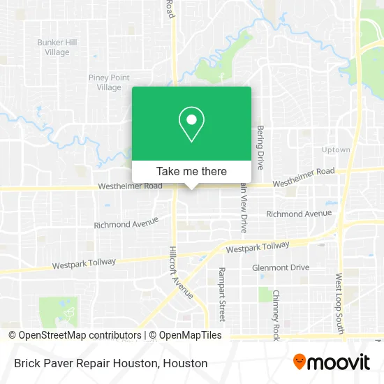 Brick Paver Repair Houston map