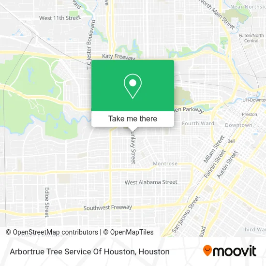Arbortrue Tree Service Of Houston map