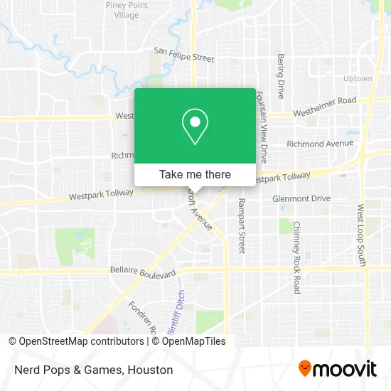 Nerd Pops & Games map