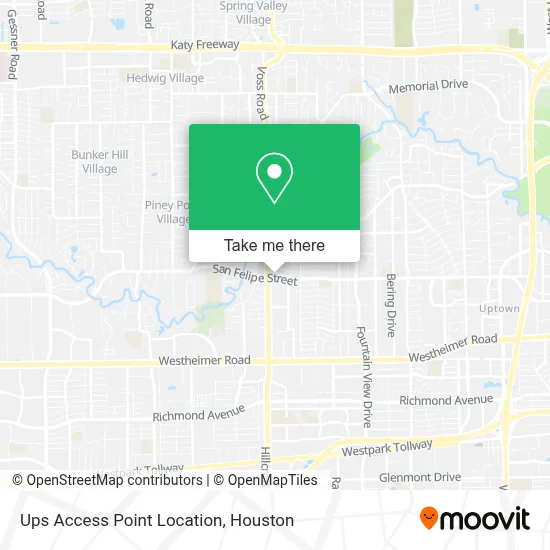 Ups Access Point Location map