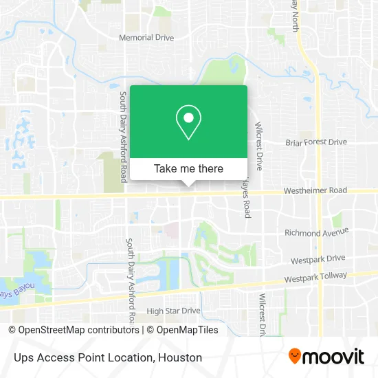 Ups Access Point Location map