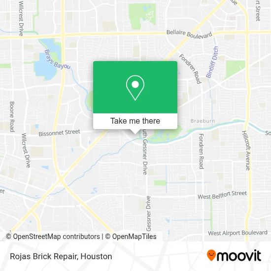 Mapa de Rojas Brick Repair