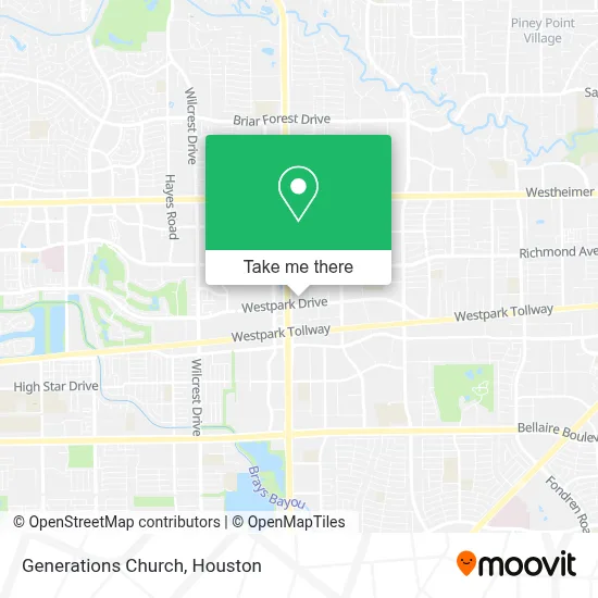Generations Church map