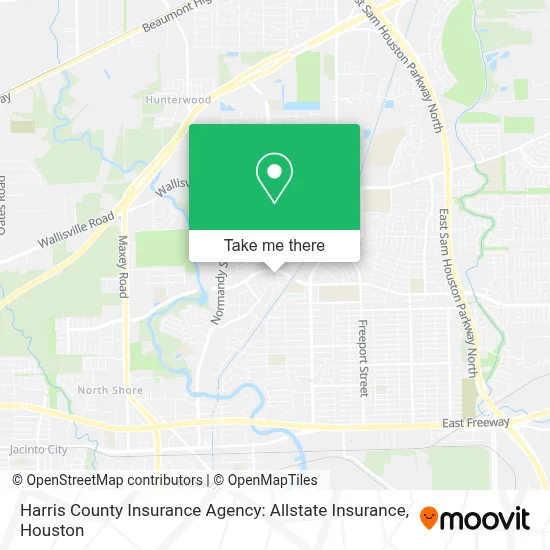 Harris County Insurance Agency: Allstate Insurance map