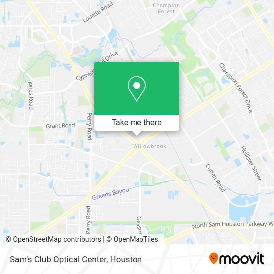Sam's Club Optical Center map