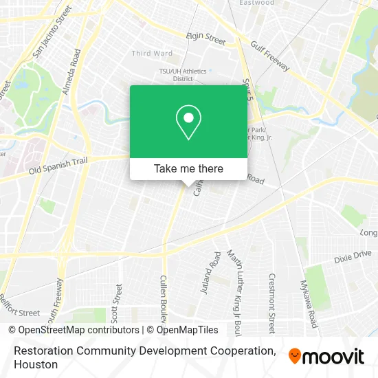 Restoration Community Development Cooperation map