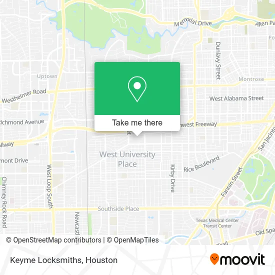 Keyme Locksmiths map