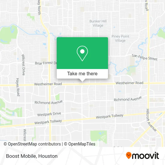 Boost Mobile map