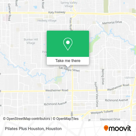 Pilates Plus Houston map