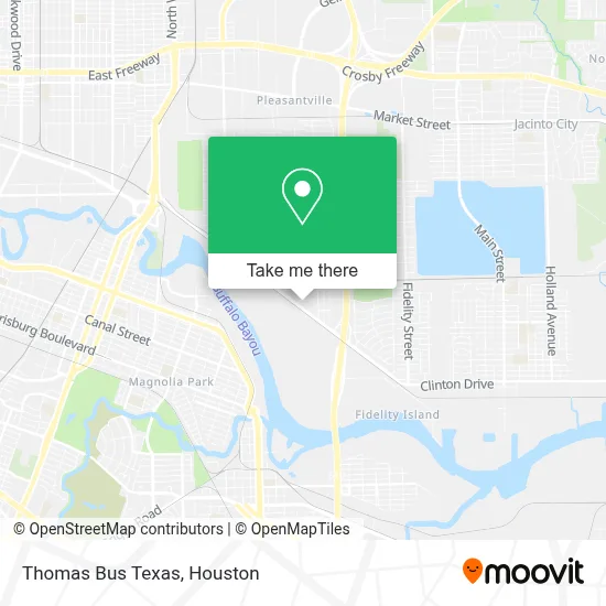 Thomas Bus Texas map