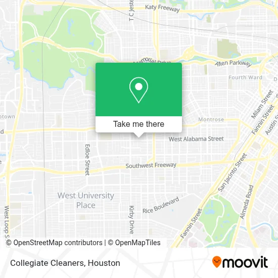 Collegiate Cleaners map