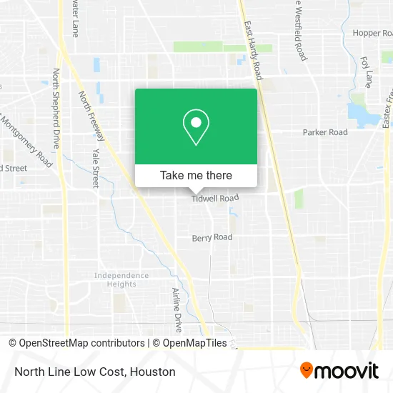 North Line Low Cost map