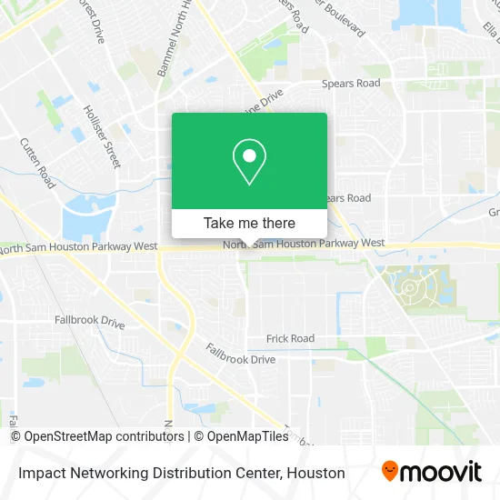 Mapa de Impact Networking Distribution Center