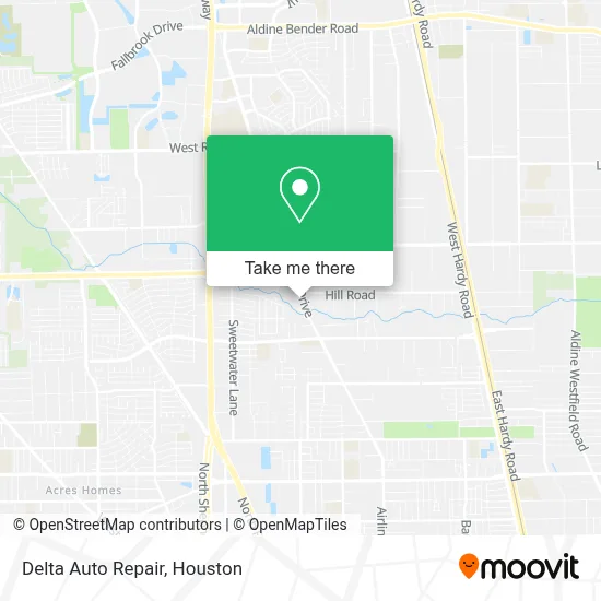 Delta Auto Repair map