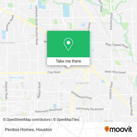 Perdios Homes map