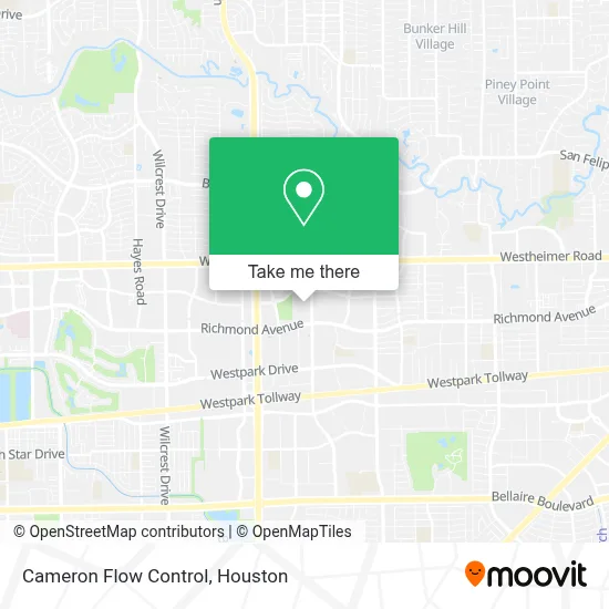 Cameron Flow Control map