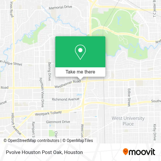Pvolve Houston Post Oak map