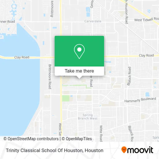 Trinity Classical School Of Houston map