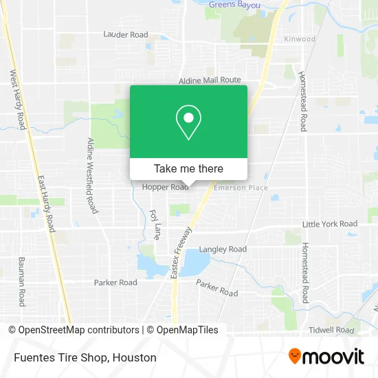 Fuentes Tire Shop map