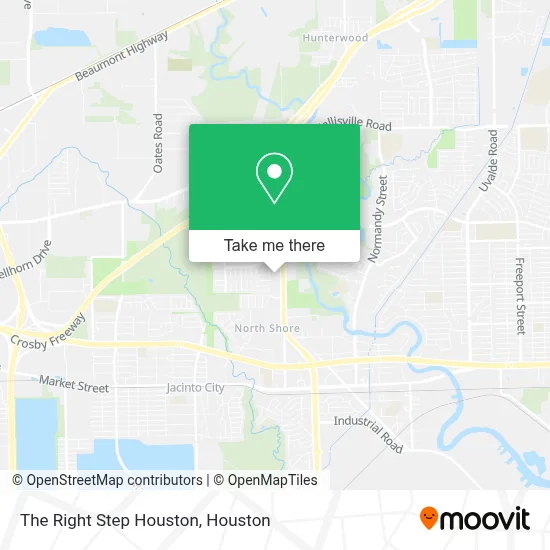 The Right Step Houston map