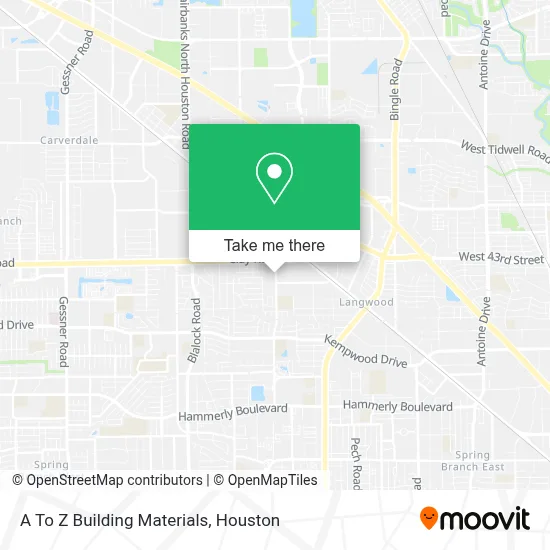 A To Z Building Materials map