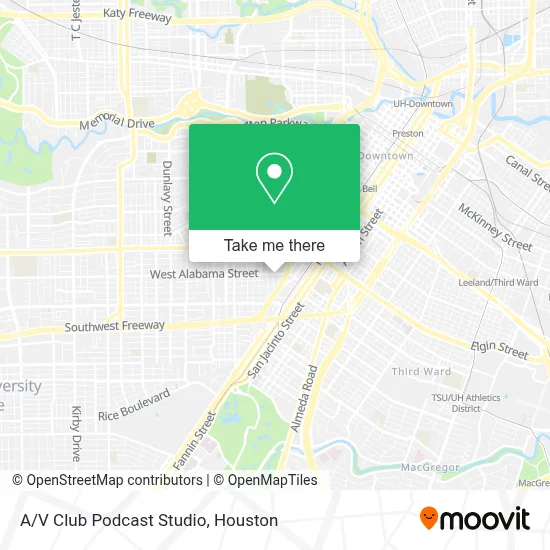 A/V Club Podcast Studio map