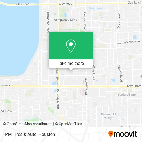 PM Tires & Auto map