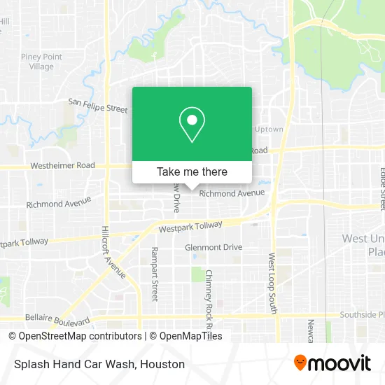 Splash Hand Car Wash map